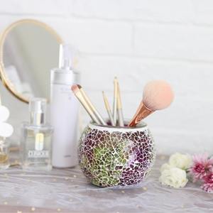 Porte-bougie en verre mosaïque Partylite, Porte-bougie votif en verre mosaïque Global Fusion. Tout neuf. Dans son emballage d'origine - Product Image 6