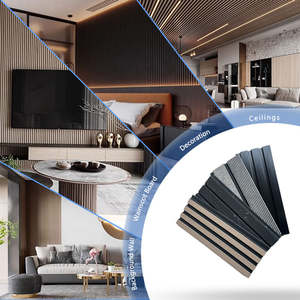 Panneaux muraux cannelés écologiques imperméables à prix réduit pour la décoration intérieure moderne des maisons, ignifuges et insonorisés - Product Image 2