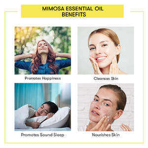 Loción Corporal 100% Pura de Aceite Esencial de Mimosa, Hidratante, Iluminadora, Reafirmante y Nutritiva, con Ingredientes Herbales y Florales, Muestra Gratis - Product Image 4