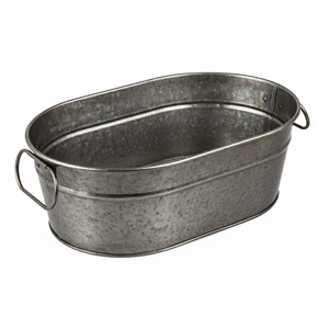 Hielera Redonda de Metal con Acabado Bronce Antiguo, Enfriador de Vino para Hogar, Hotel, Bar, con Asa - Product Image 6