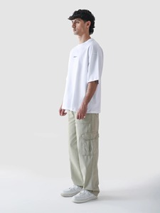 Camiseta de algodón de gran tamaño con estampado de peso pesado de 240gsm para hombre, camiseta cuadrada con hombros caídos, 100% algodón, hecha en Pakistán - Product Image 2