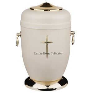 Most Demanded Unique Designer White & Gold Butterfly Engraved Memorial <b>Keepsake</b> <b>Ashes</b> Cinerary Casket Funeral Accessories Supply - Product Image 6
