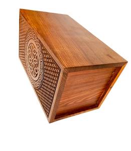 Rosewood Cremation <b>Urn</b> for <b>Pet</b> Human Ashes Memorial for Burial Keepsake - Product Image 3