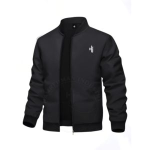 แจ็คเก็ตบอมเบอร์กันลมแบบซอฟต์เชลล์คุณภาพสูง สไตล์เท่ห์สำหรับผู้ชาย ขายส่งตามเทรนด์ยอดนิยม แจ็คเก็ตนักขี่มอเตอร์ไซค์ - Product Image 1