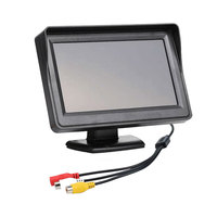 Monitor Layar LCD TFT Digital 4,3 inci dengan Kamera Mundur Kendaraan RGB HD untuk Tampilan Belakang Mobil - Garansi 1 Tahun
