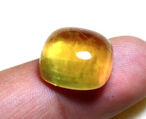 Piedra preciosa de cabujón suelto de berilo dorado Natural, gemas de berilo con forma de cojín, piedra pulida suave para joyería - Product Image 1