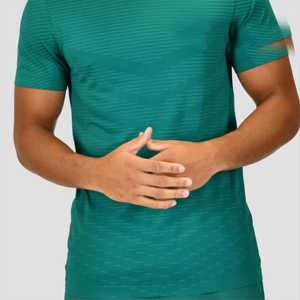 High Quality Cotton T-Shirt Heavyweight Regular Fit O-Neck Casual Streetwear Summer Fashion Blank Tee Front Logo Quick Dry <b>Men's</b> - Product Image 3