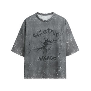 2026 personnalisé lavage à l'acide surdimensionné Boxy T-Shirt Streetwear lourd mode T-shirt pour hommes mode urbaine t-shirts OEM commandes en gros - Product Image 1