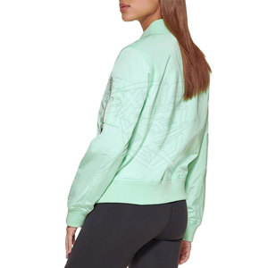 Custom Logo Design <b>Women</b> Bomber <b>Jacket</b> Solid Color <b>Lightweight</b> Breathable <b>Women</b> Bomber <b>Jackets</b> - Product Image 5