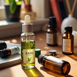 Huile essentielle de basilic et d'arbre à thé (douce) Parfum frais à base de graines pour purificateur d'air, humidificateur et diffuseur d'aromathérapie - Product Image 2