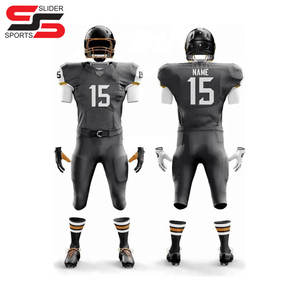 Nouveauté Tenue d'équipe respirante Tenue de football américain Fabriqué en usine OEM Design Maillot de football américain avec pantalon assorti - Product Image 4