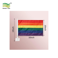 Drapeaux arc-en-ciel de fierté personnalisés en gros drapeau de voiture LGBT Gay Rainbow