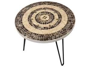 โต๊ะข้างโมเสกพราว: ศิลปะสีรุ้ง-โต๊ะกาแฟสีฟ้า-โต๊ะข้าง-ตกแต่งห้องนั่งเล่น-ของขวัญ - Product Image 2