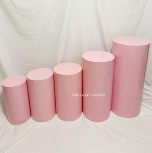 Impresionante florero de pedestal de Metal decorativo acabado negro mate para suministros de decoración para fiesta de boda al aire libre - Product Image 4