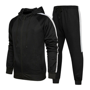 Survêtement 2 pièces pour homme, pantalon décontracté, Sweat-shirt à capuche, ensemble de Sport, de haute qualité, vêtements de rue, survêtement uni - Product Image 2