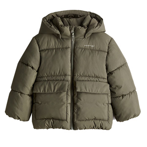 Chaqueta de Invierno para Niños Pequeños, Unisex, Informal, Transpirable, Cortavientos, con Capucha Desmontable, Chaqueta Acolchada para Bebés - Product Image 3