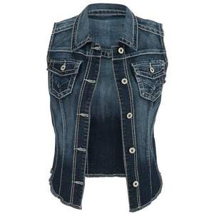 Gilet en jean pour hommes et femmes modernes décontracté Vintage élégant Denim gilet garde-robe essentiel en détresse sans effort Cool Style - Product Image 5
