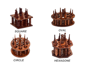 Ensemble de crochets ergonomiques en palissandre 15 tailles d'aiguilles à fil faites à la main pour le tricot et le crochet - Product Image 3