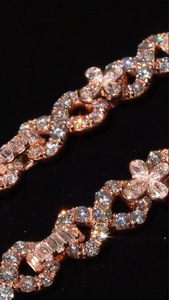 Collar de cadena de eslabones de oro rosa de 14kt de moda Eleva tu estilo con colgante de moda con diamantes cultivados en laboratorio VVS Claridad - Product Image 6