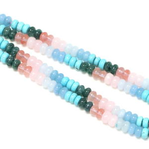 Cuentas Redondas de Cuarzo Multicolor: Joyería de Piedras Preciosas Lisas AAA (7-8 mm) - Product Image 3