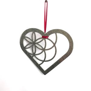 Heart Shaped Coaster <b>Trivet</b> Ornament Metal Pewter Metallic Suspension Three In One Decorative Metal <b>Trivet</b> - Product Image 3