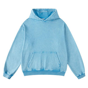 Sudaderas con capucha de lavado ácido térmico con logotipo personalizado de alta calidad 2025, sudaderas básicas de mezcla de algodón, sudaderas con capucha de lavado ácido Unisex más vendidas - Product Image 3