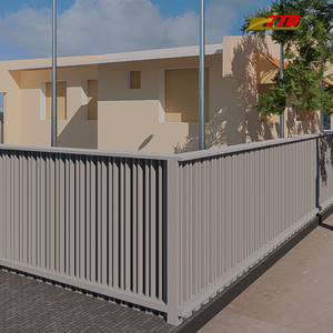 Handcrafted Iron Fence Sets Premium Decorative Durable Eco-Friendly 3D Modeling Villas Gardens High-<b>End</b> Outdoor 7ft Driveway - Product Image 3