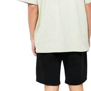 เสื้อยืดแขนสั้นสำหรับออกกำลังกายผ้าย้อมสีพื้นสำหรับผู้ชายชุดกีฬาฝึกซ้อมออกกำลังกายแบบลำลองออกแบบได้ตามต้องการ - Product Image 3