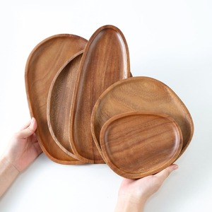 Assiettes en bois luxueuses pour servir des plats délicats meilleur choix de plats de buffet assiette en bois ensemble de restauration - Product Image 1