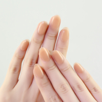 Faux ongles à presser en ABS, couleur nude, pré-conçus, pour doigts