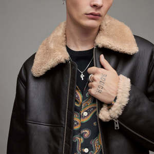 Veste en cuir pour homme du Pakistan 2026, manteau d'hiver, 100% cuir véritable, respirant, coupe-vent, couleur personnalisée, logo sur le devant - Product Image 5