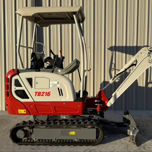 ENVÍO GRATUITO Miniexcavadora TAKEUCHI TB216 de 16 HP, con cabina abierta, motor diésel, cucharón de enganche rápido, certificación EPA y CE, sistema hidráulico auxiliar, 2 velocidades, PLC. - Product Image 1