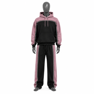 Heavyweight Two Piece <b>Sweat</b> <b>Pants</b> and Hoodie Set <b>Men</b> Custom Oversized Pullover <b>Men</b> Tracksuit Made By Elson Sports - Product Image 6