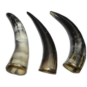 Corne de boisson naturelle personnalisée, fait à la main, corne de boisson Viking décorative de haute qualité avec support de corne - Product Image 1