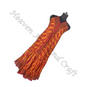2023 robe saree en soie Vintage indienne pour dames tenue de fête multicolore avec style long dernier style de mode - Product Image 1