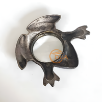 Loupe de bureau mains libres en laiton style vintage, forme grenouille, 4"x3.75", fonctionnelle pour la lecture de cartes