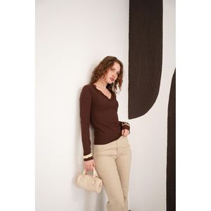 Blusa al por mayor con cuello de encaje - [object Object] - Product Image 2