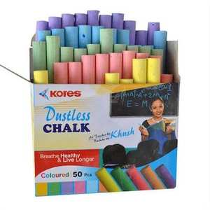 Lot de 120 craies géantes non toxiques lavables sans poussière pour trottoir en 10 couleurs (120 pièces) craies colorées non toxiques sans poussière - Product Image 4