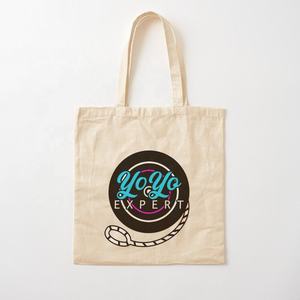 Bolsa de compras de algodón reciclable ecológica personalizada con patrón de letras y elegante - Product Image 3