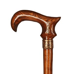 Bâton de marche pour hommes avec cadeau de sculpture personnalisé ou aide à la mobilité pour hommes et femmes Bâton de marche en bois fabriqué à la main - Product Image 3