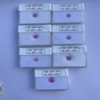 Pierre précieuse saphir rose naturel de 1,2 carat, taille ovale facettée, forme coussin, chauffée, certifiée, pour la fabrication de bijoux, bague, pendentif