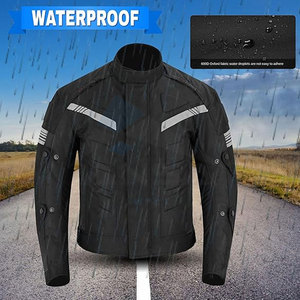 Chaqueta de Motociclista Impermeable para Hombre, Estilo Racing, de Cordura, para Motociclistas, Color Negro - Product Image 4