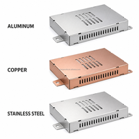 Boîtier en aluminium sur mesure pour SMPS, fabrication CNC, boîtier en tôle, conception OEM pour projets d'alimentation électrique, usinage CNC industriel
