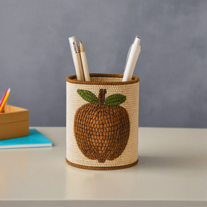 Nouvelle conception spéciale formes orange fabriquées à la main porte-stylo coloré perlé et porte-maquillage taille personnalisée faire en inde - Product Image 5