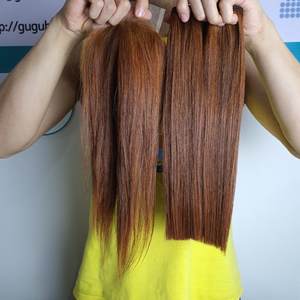 Extensiones de cabello humano virgen al por mayor con cierre 2x6 Cabello alineado con cutícula de color marrón crudo - Product Image 1