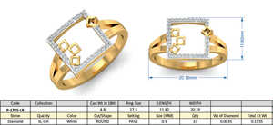 Exclusive Zircon <b>Ring</b> Minimalist Square <b>Rings</b> For Women Boho Brass <b>Ring</b> Recipient 18k Gold Plated <b>Dainty</b> Geometric For Wholesale - Product Image 4