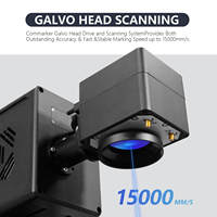 Grabador Láser de Fibra 20W/30W/50W para Metal, Madera, Cuero, MDF, Nuevo, Compatible con DXF/PLT, Precisión de 0.01mm, Uso Doméstico y en Restaurantes