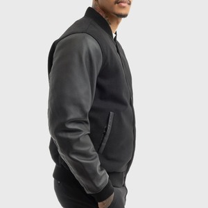 Chaqueta universitaria con logotipo de tamaño personalizado con parches de chenilla bordados chaquetas bomber con letras de béisbol de vuelo - Product Image 2