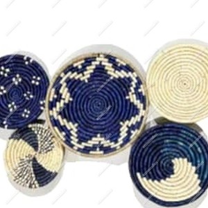 Cesta colgante de pared tejida de algas marinas Haosen, Plato decorativo para decoración de pared, decoración colgante de pared para dormitorio, sala de estar - Product Image 6