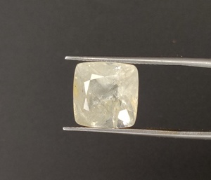 พลอยแซฟไฟร์สีขาวธรรมชาติคุณภาพดี11.92เบาะรองนั่งตัดขนาดแหวนกะรัตหินวันเกิดสำหรับทำแหวนและจี้ - Product Image 3